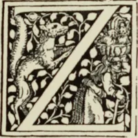 An illustration from Early woodcut initials : containing over thirteen hundred reproductions of ornamental letters of the fifteenth and sixteenth centuries (1908)