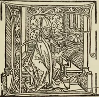 An illustration from Early woodcut initials : containing over thirteen hundred reproductions of ornamental letters of the fifteenth and sixteenth centuries (1908)