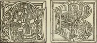 An illustration from Early woodcut initials : containing over thirteen hundred reproductions of ornamental letters of the fifteenth and sixteenth centuries (1908)
