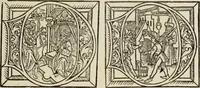 An illustration from Early woodcut initials : containing over thirteen hundred reproductions of ornamental letters of the fifteenth and sixteenth centuries (1908)