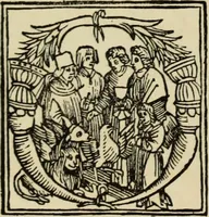 An illustration from Early woodcut initials : containing over thirteen hundred reproductions of ornamental letters of the fifteenth and sixteenth centuries (1908)