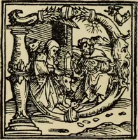 An illustration from Early woodcut initials : containing over thirteen hundred reproductions of ornamental letters of the fifteenth and sixteenth centuries (1908)