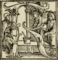 An illustration from Early woodcut initials : containing over thirteen hundred reproductions of ornamental letters of the fifteenth and sixteenth centuries (1908)