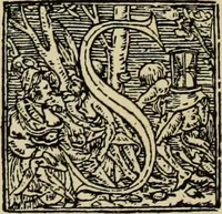 An illustration from Early woodcut initials : containing over thirteen hundred reproductions of ornamental letters of the fifteenth and sixteenth centuries (1908)