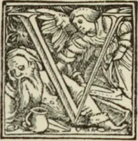 An illustration from Early woodcut initials : containing over thirteen hundred reproductions of ornamental letters of the fifteenth and sixteenth centuries (1908)