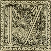 An illustration from Early woodcut initials : containing over thirteen hundred reproductions of ornamental letters of the fifteenth and sixteenth centuries (1908)
