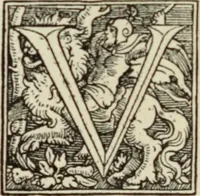 An illustration from Early woodcut initials : containing over thirteen hundred reproductions of ornamental letters of the fifteenth and sixteenth centuries (1908)