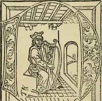 An illustration from Early woodcut initials : containing over thirteen hundred reproductions of ornamental letters of the fifteenth and sixteenth centuries (1908)