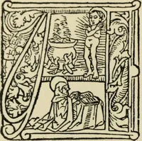 An illustration from Early woodcut initials : containing over thirteen hundred reproductions of ornamental letters of the fifteenth and sixteenth centuries (1908)