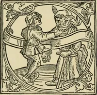 An illustration from Early woodcut initials : containing over thirteen hundred reproductions of ornamental letters of the fifteenth and sixteenth centuries (1908)