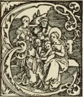 An illustration from Early woodcut initials : containing over thirteen hundred reproductions of ornamental letters of the fifteenth and sixteenth centuries (1908)