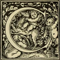 An illustration from Early woodcut initials : containing over thirteen hundred reproductions of ornamental letters of the fifteenth and sixteenth centuries (1908)