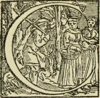 An illustration from Early woodcut initials : containing over thirteen hundred reproductions of ornamental letters of the fifteenth and sixteenth centuries (1908)