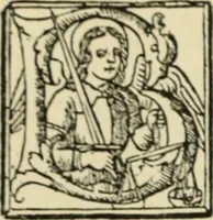An illustration from Early woodcut initials : containing over thirteen hundred reproductions of ornamental letters of the fifteenth and sixteenth centuries (1908)