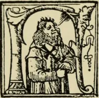 An illustration from Early woodcut initials : containing over thirteen hundred reproductions of ornamental letters of the fifteenth and sixteenth centuries (1908)