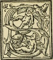 An illustration from Early woodcut initials : containing over thirteen hundred reproductions of ornamental letters of the fifteenth and sixteenth centuries (1908)