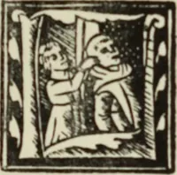 An illustration from Early woodcut initials : containing over thirteen hundred reproductions of ornamental letters of the fifteenth and sixteenth centuries (1908)