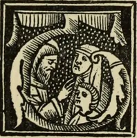 An illustration from Early woodcut initials : containing over thirteen hundred reproductions of ornamental letters of the fifteenth and sixteenth centuries (1908)