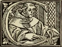 An illustration from Early woodcut initials : containing over thirteen hundred reproductions of ornamental letters of the fifteenth and sixteenth centuries (1908)