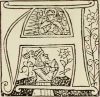 An illustration from Early woodcut initials : containing over thirteen hundred reproductions of ornamental letters of the fifteenth and sixteenth centuries (1908)