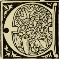 An illustration from Early woodcut initials : containing over thirteen hundred reproductions of ornamental letters of the fifteenth and sixteenth centuries (1908)