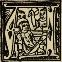 An illustration from Early woodcut initials : containing over thirteen hundred reproductions of ornamental letters of the fifteenth and sixteenth centuries (1908)