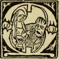 An illustration from Early woodcut initials : containing over thirteen hundred reproductions of ornamental letters of the fifteenth and sixteenth centuries (1908)