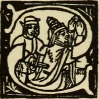 An illustration from Early woodcut initials : containing over thirteen hundred reproductions of ornamental letters of the fifteenth and sixteenth centuries (1908)