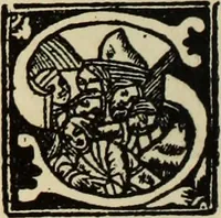 An illustration from Early woodcut initials : containing over thirteen hundred reproductions of ornamental letters of the fifteenth and sixteenth centuries (1908)
