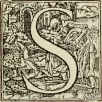 An illustration from Early woodcut initials : containing over thirteen hundred reproductions of ornamental letters of the fifteenth and sixteenth centuries (1908)