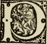 An illustration from Early woodcut initials : containing over thirteen hundred reproductions of ornamental letters of the fifteenth and sixteenth centuries (1908)