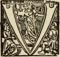 An illustration from Early woodcut initials : containing over thirteen hundred reproductions of ornamental letters of the fifteenth and sixteenth centuries (1908)