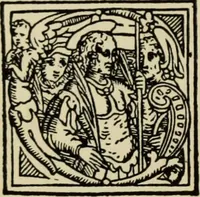 An illustration from Early woodcut initials : containing over thirteen hundred reproductions of ornamental letters of the fifteenth and sixteenth centuries (1908)