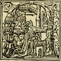 An illustration from Early woodcut initials : containing over thirteen hundred reproductions of ornamental letters of the fifteenth and sixteenth centuries (1908)