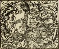 An illustration from Early woodcut initials : containing over thirteen hundred reproductions of ornamental letters of the fifteenth and sixteenth centuries (1908)