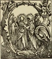 An illustration from Early woodcut initials : containing over thirteen hundred reproductions of ornamental letters of the fifteenth and sixteenth centuries (1908)