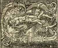 An illustration from Early woodcut initials : containing over thirteen hundred reproductions of ornamental letters of the fifteenth and sixteenth centuries (1908)