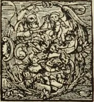 An illustration from Early woodcut initials : containing over thirteen hundred reproductions of ornamental letters of the fifteenth and sixteenth centuries (1908)