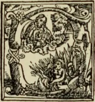 An illustration from Early woodcut initials : containing over thirteen hundred reproductions of ornamental letters of the fifteenth and sixteenth centuries (1908)