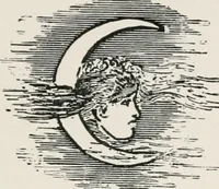 An illustration from Earthology; humanity characterized by the earth, sun, and zodiac, with prognostications from the moon (1901)