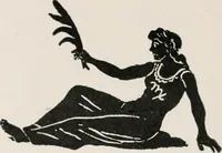 An illustration from Earthology; humanity characterized by the earth, sun, and zodiac, with prognostications from the moon (1901)