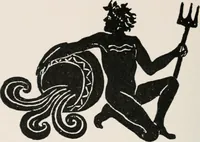 An illustration from Earthology; humanity characterized by the earth, sun, and zodiac, with prognostications from the moon (1901)