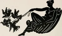 An illustration from Earthology; humanity characterized by the earth, sun, and zodiac, with prognostications from the moon (1901)