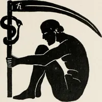 An illustration from Earthology; humanity characterized by the earth, sun, and zodiac, with prognostications from the moon (1901)