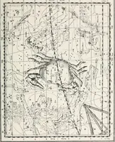 An illustration from Earthology; humanity characterized by the earth, sun, and zodiac, with prognostications from the moon (1901)