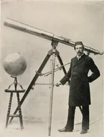 An illustration from Earthology; humanity characterized by the earth, sun, and zodiac, with prognostications from the moon (1901)