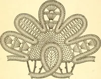 An illustration from Easy lessons for lace makers : fancy stitches illustrated showing clearly how to make all modern laces (1901)