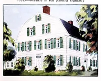 An illustration from Easy steps in painting : how to enamel, how to paint a house, how to varnish and other facts : the A. Wilhelm Company, paints, varnishes, lacquers, enamels. (1930)