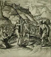 Picture 6 of 40 from Ecclesiae anglicanae trophæa, siue, Sanctor martyrum, qui pro Christo catholicæq fidei veritate asserenda : antiquo recentioriq persecutionum tempore, mortem in Anglia subierunt, passiones, Romæ in Collegio Anglico (1584), leaf 14