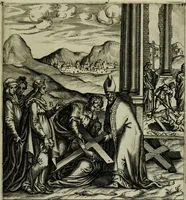 Picture 8 of 40 from Ecclesiae anglicanae trophæa, siue, Sanctor martyrum, qui pro Christo catholicæq fidei veritate asserenda : antiquo recentioriq persecutionum tempore, mortem in Anglia subierunt, passiones, Romæ in Collegio Anglico (1584), leaf 18